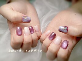 定額A・大理石ネイル
