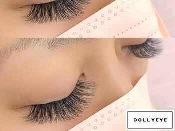 ドーリーアイ(DOLLY EYE)の写真/太さ/長さ/カール/カラー等デザインの種類が豊富だから、なりたい目元が叶う★理想の目元に!目元の印象UP♪