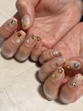 ユージューネイルルーム(UJU nail room)/花ホロネイル