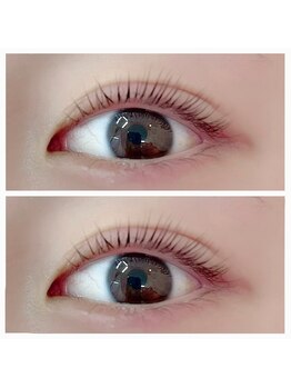 レディースアイ(LADY's eye)の写真/【枚方】パリジェンヌラッシュ導入店☆自まつげが伸びたような自然な仕上がりに♪韓国風束感パーマも人気！