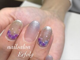 紫陽花ホロネイル/初回8500円