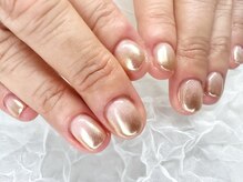 ツメハピ(tumehapi)/ゴールドミラーグラデーション♪