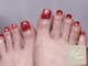ネイルセッション(nail session)の写真/サンダルから魅せるお洒落を♪"親指アートコース¥9500～"長年の経験で培った技術&デザイン力で足元から彩る