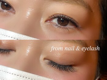 フロムネイルアンドアイラッシュ 神戸三宮(from nail&eyelash)/LED//フラットラッシュ 180*