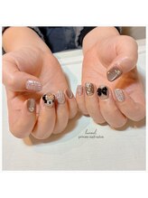 レオパード/リボン/3Dネイル