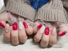 ラドール(La Dhole)/ボルドー×ニットネイル