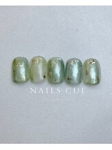 ネイルズキュー(NAILS CUE)/秋ネイル/ピスタチオグリーン