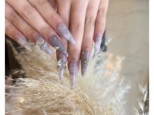 ネイルサロンラポール (Nailsalon Rapport)/スカルプマーブルネイル