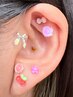 【SNSで話題★】美と健康を同時に♪耳ツボジュエリー片耳付け放題¥1990
