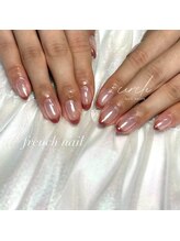 セルクル ネイル(cercle nail)/ミラーベースフレンチ