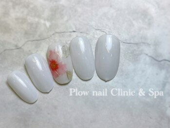 プラウネイル(Plow Nail)/【定額シンプル】水彩フラワー