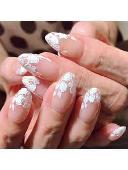 ネイルサロン リン(Lin)/レースフレンチネイル