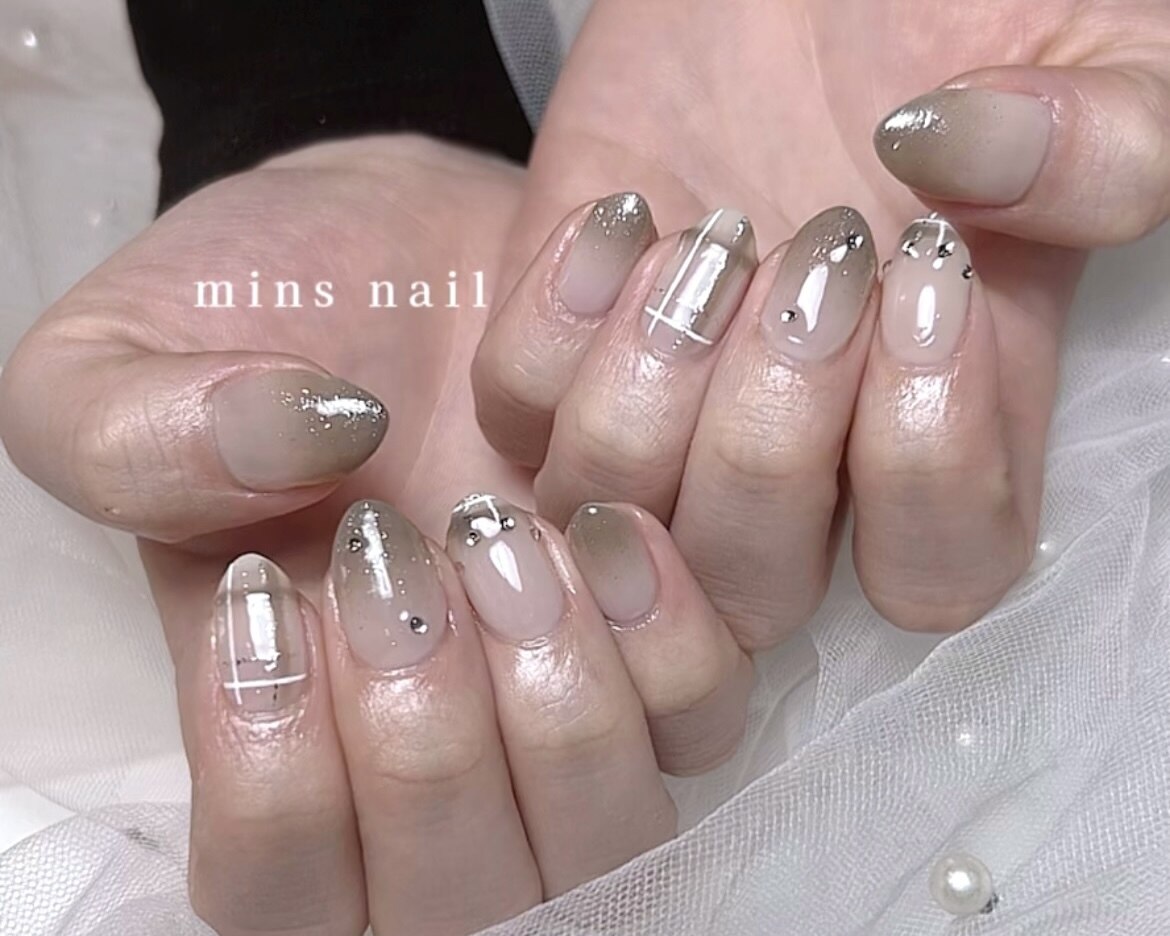 チェック柄ネイル：PG011405637｜ミンズネイル(minsnail)のフォト