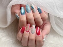 ミキネイルサロン(MiKi Nail Salon)/マグネット＋手描きアート¥8980