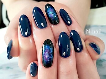 エヌネイル(N nail)/推しキャラの青い炎イメージ♪ 