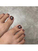プライベートネイルサロン(private nail salon)/フット×ブラウン