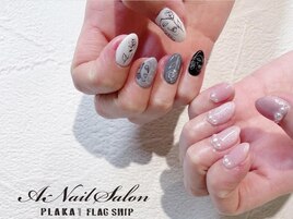 21/3/18　個性派アシメネイル