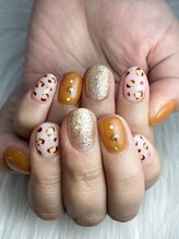 インプレス 鶴見店(Impress)/ヒョウ柄サマーネイル