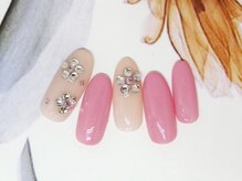 ネイルライフ(NailLife)/ストーンフラワーネイル