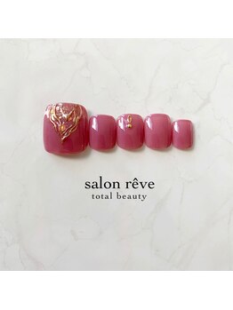 サロンリーベ(salon reve)/くすみピンク×ブロンズミラー