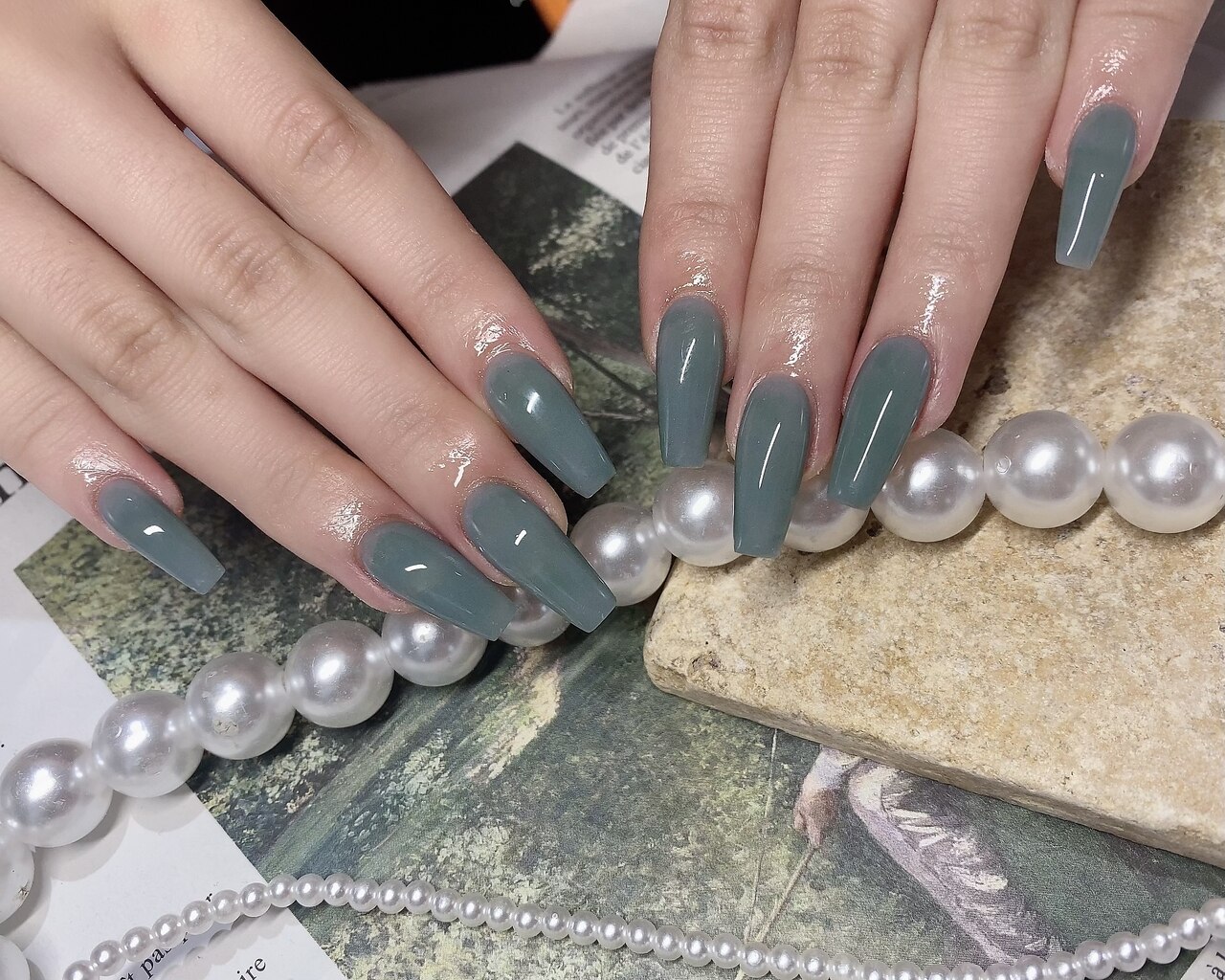 ワンカラーorラメグラデーション\3800