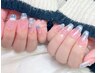 【SNS人気★】チークマグネットフレンチ¥6800／パーツ付き¥7300◆フィルイン