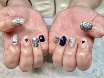 ネイル アイラッシュ 彩 熊谷店/キラキラ×ミラー