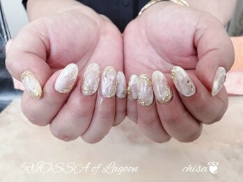 リオッサ オブ ラグーン(RIOSSA of Lagoon)/ニュアンスホワイトネイル