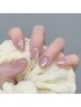 【Hand】水光マグネットワンカラーネイル ¥6100