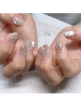 グレージュマグネットアート