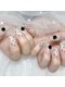 アムネイル(Amu Nail)の写真/長さだしで盛れる指先に◎洗練されたワンホン×推しネイルで、周囲を魅了する可愛さ最強級の美爪を叶える♪