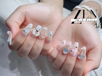 ゼン ネイル デザイン 池袋(ZEN NAIL DESIGN)/長さだしやり放題×つけ放題