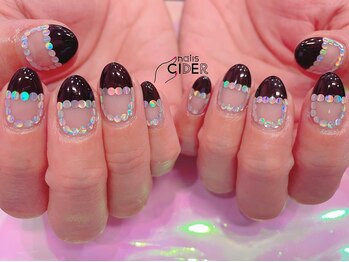 ネイルズサイダー(nails CIDER)/きらきらフレンチ