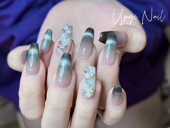 ウサギネイル 新大久保店(usagi nail)/マグネットフレンチ秋可愛い