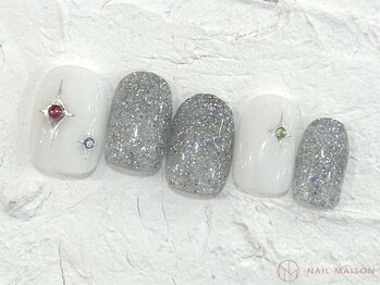 ネイルメゾン 池袋店(NAIL MAISON)/キラキラフラッシュ¥8050