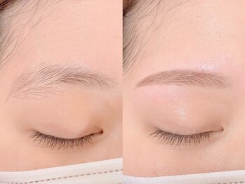ユーアイ 梅田中津店(Yuueye)の写真/［丸顔・面長顔・ベース顔］が最も理想的な小顔に！1mm単位まで測定しこだわったアイブロウが実現します◎