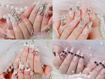 ハナアイ サロン 新宿店(hanaai salon)の写真/【チップ長さだし＋選べるパーツ付¥9800～】理想の長さと輝きを。熟練の技で魅せる実力派ネイルサロン♪