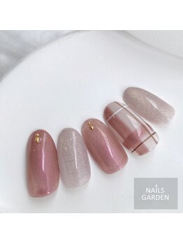 ネイルズガーデン(NAILS GARDEN)/チェックネイル