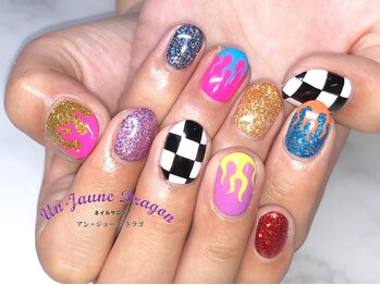 アン ジョーヌドラゴ/【自爪ネイル】カラフルネイル