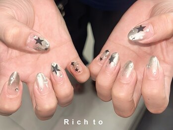 リッチ トゥ 安城店(Rich to)/ミラーグラデーション×デザイン
