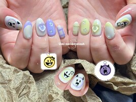 千鳥格子ネイル