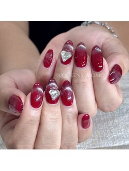 クイーンズビューティーサロン 歌舞伎町店(Queen's beauty salon)/長さだし ハート パラジェル