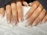 10本長さ出し+ワンカラー ¥12500 美爪ロング (M)
