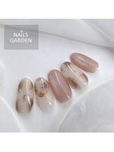 ネイルズガーデン(NAILS GARDEN)/ニュアンスヒョウ柄ネイル