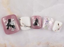 ネイルプラザ 河原町OPA店(NAIL PLAZA)/フットシェル×ニュアンスネイル