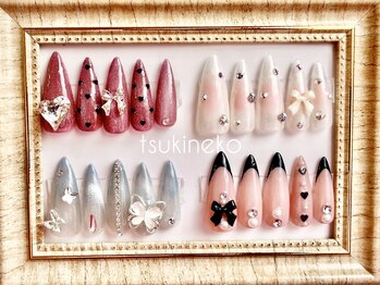 月猫/ワンホンネイルデザイン