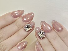 ナユキネイル 渋谷店(NA.YUKI NAIL)/バイカラー 水光マグネット