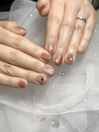 大人シンプルネイル