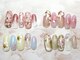 ハッピービューティー(Happy Beauty)の写真/シーズンネイル【¥7500～】さくらやミモザなどフラワーアート豊富♪繊細アートに定評◎持ち込みも相談を♪