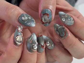 ジェル120分韓国ネイルY2K個性派